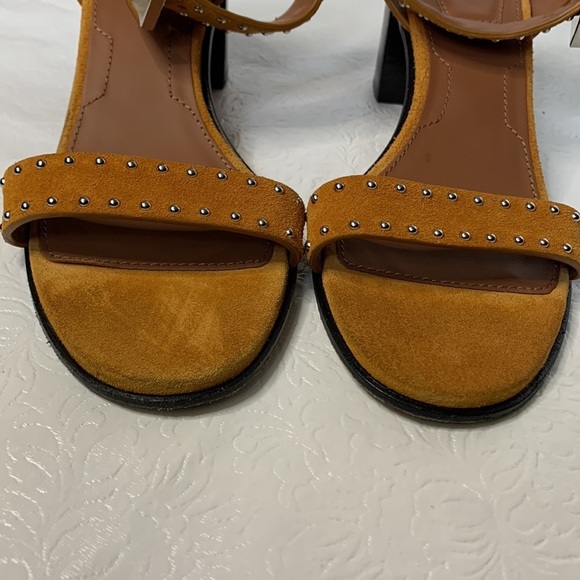 Givenchy Elegant 60 Studded Suede Sandals in Sienna - Picture 8 of 9